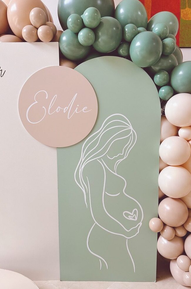 Décoration Baby shower raffinée